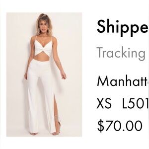 Lucy in the Sky White Wide Leg Jumpsuit